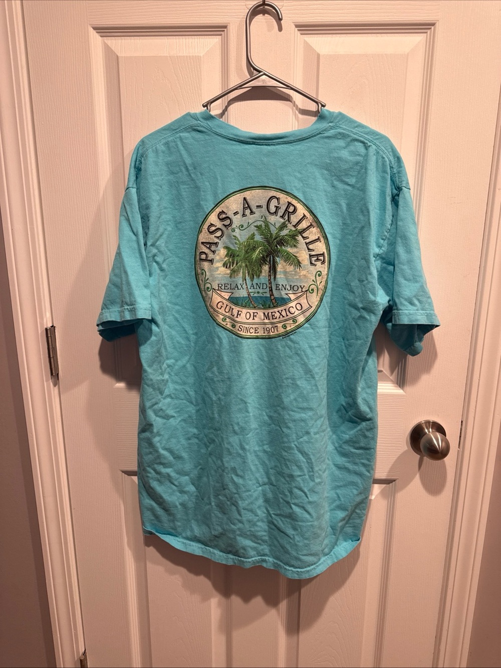 Gulf of Mexico Short Sleeve Logo T-Shirt - Turquoise Comfort Color XL